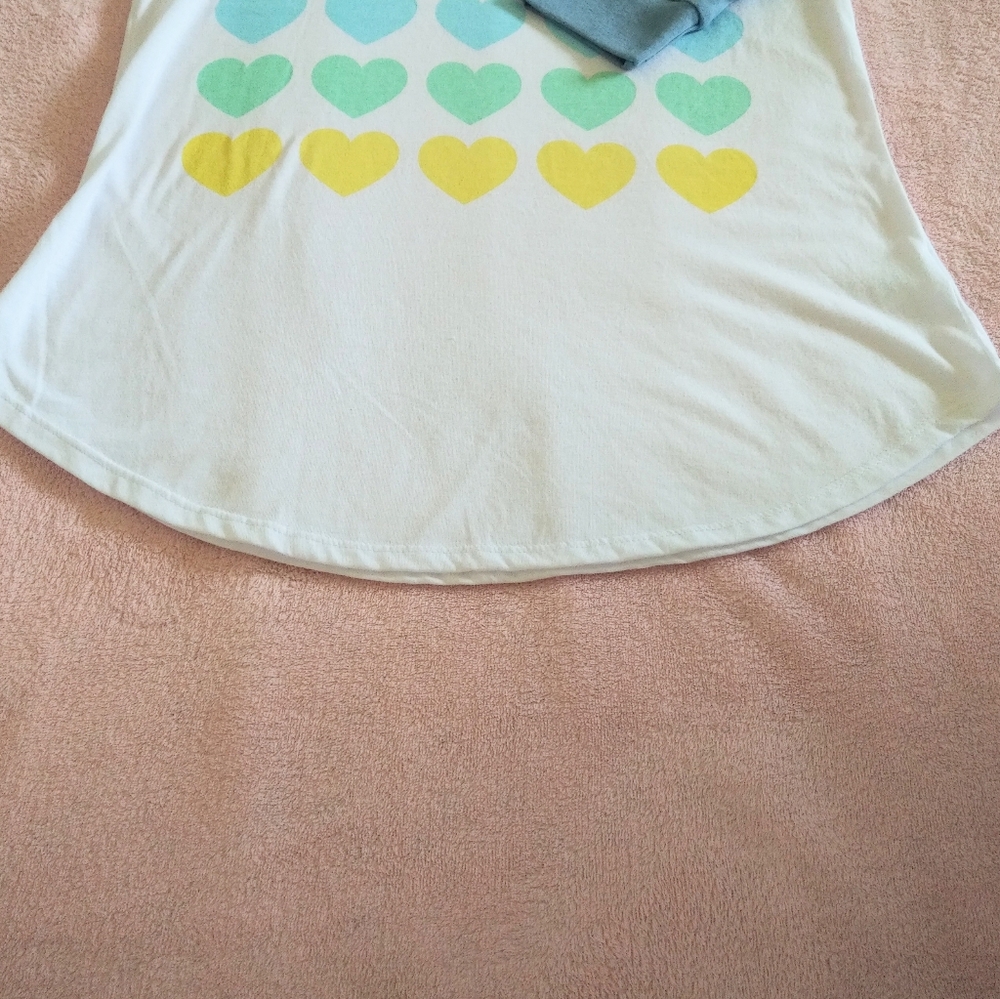 Chaser Pastel Hearts💕 Raglan (Baseball⚾) Tee - Picture 6 of 12